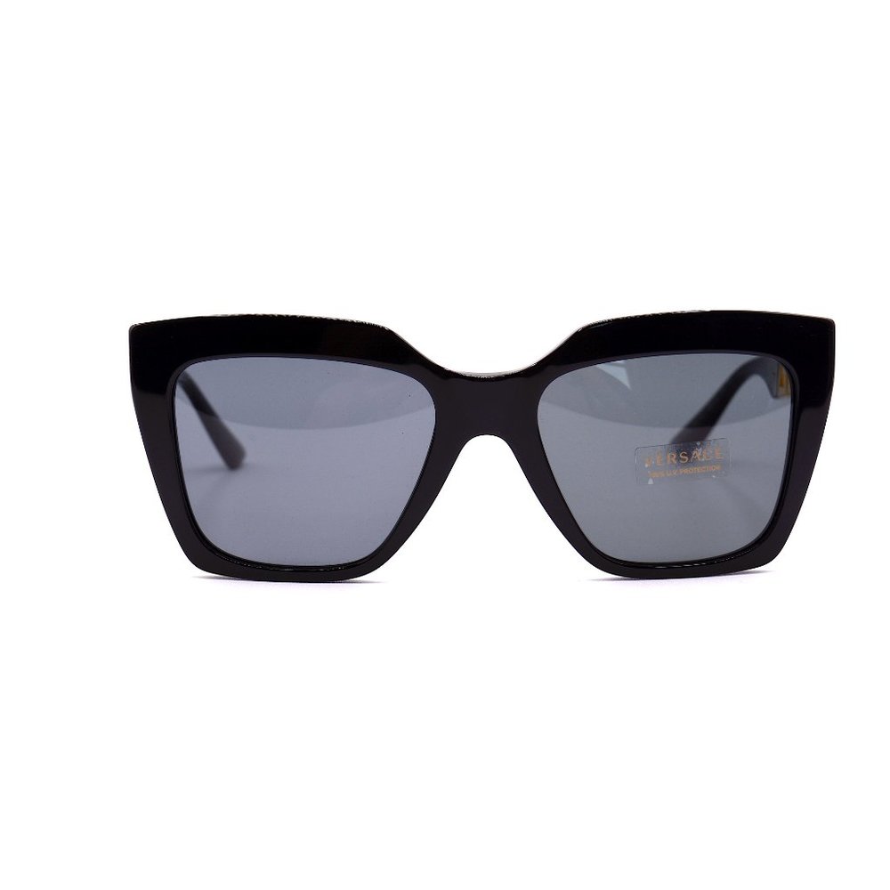 NEW VERSACE VE4418 GB1/87 BLACK DARK GREY LENS AUTHENTIC SUNGLASSES - Picture 2 of 9